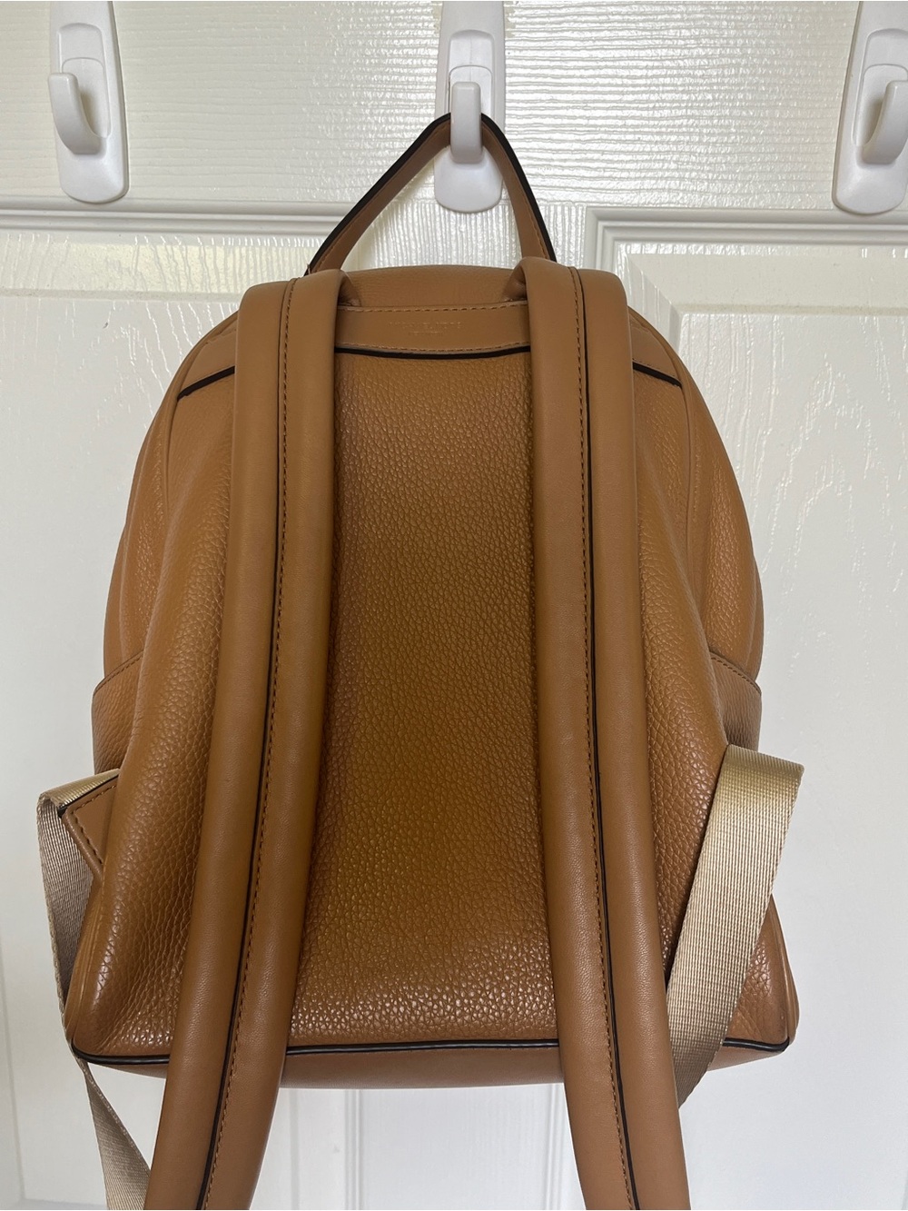 Michael Kors Medium Bex Backpack Cognac Pebbled Leather - Picture 9 of 12